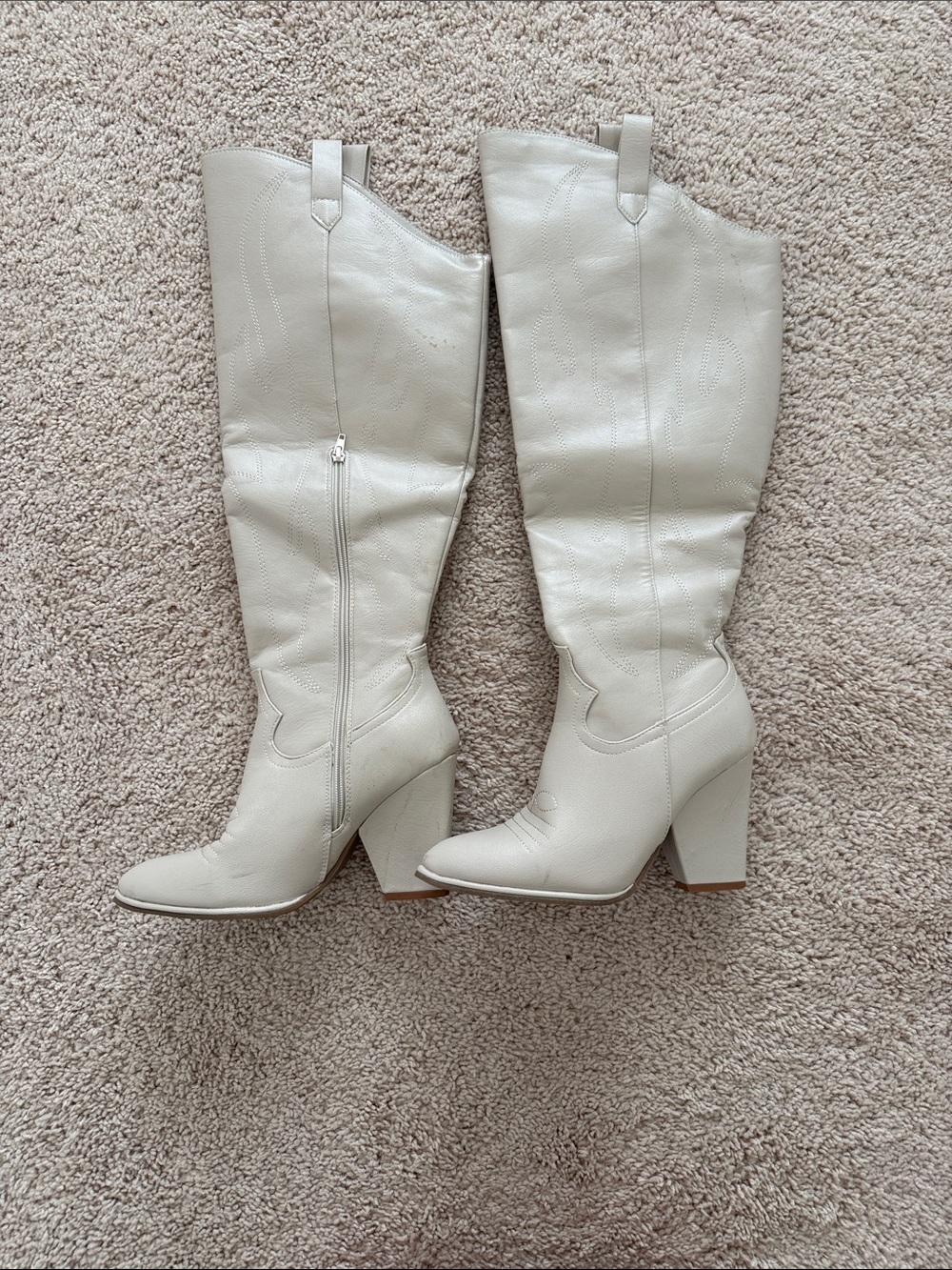 Wide calf knee high boots